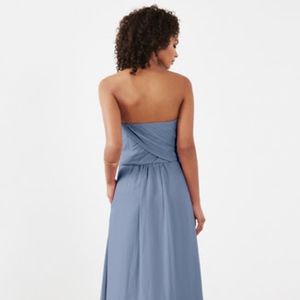 Weddington Way Dresses - Weddington Way Dusty Blue Strapless Dress Weddington Way Dresses - Weddington Way Dusty Blue Strapless Dress